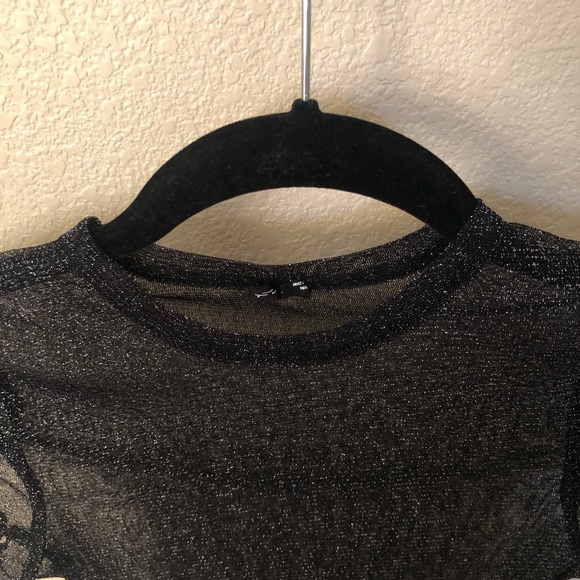 Urban Outfitters See Through Sparkle Top - Picture 2 of 3